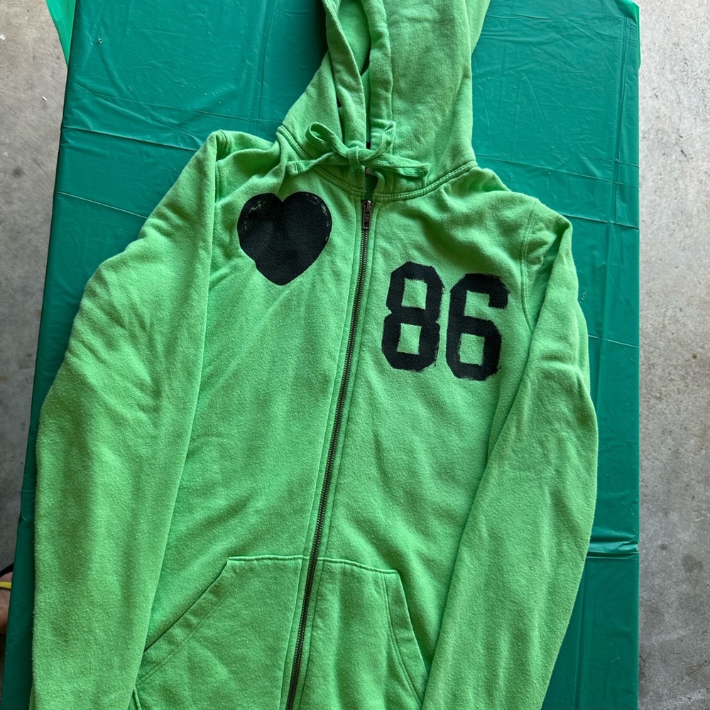 Victoria's Secret Green and Black Athletic Jacket and pants
